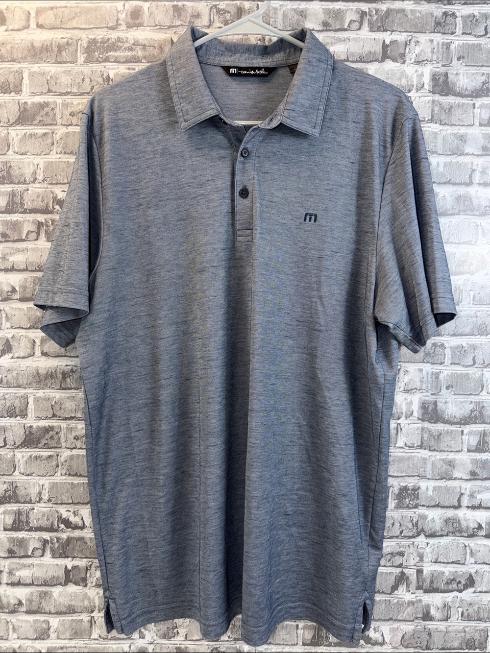 Travis Mathew Heather Grey Polo